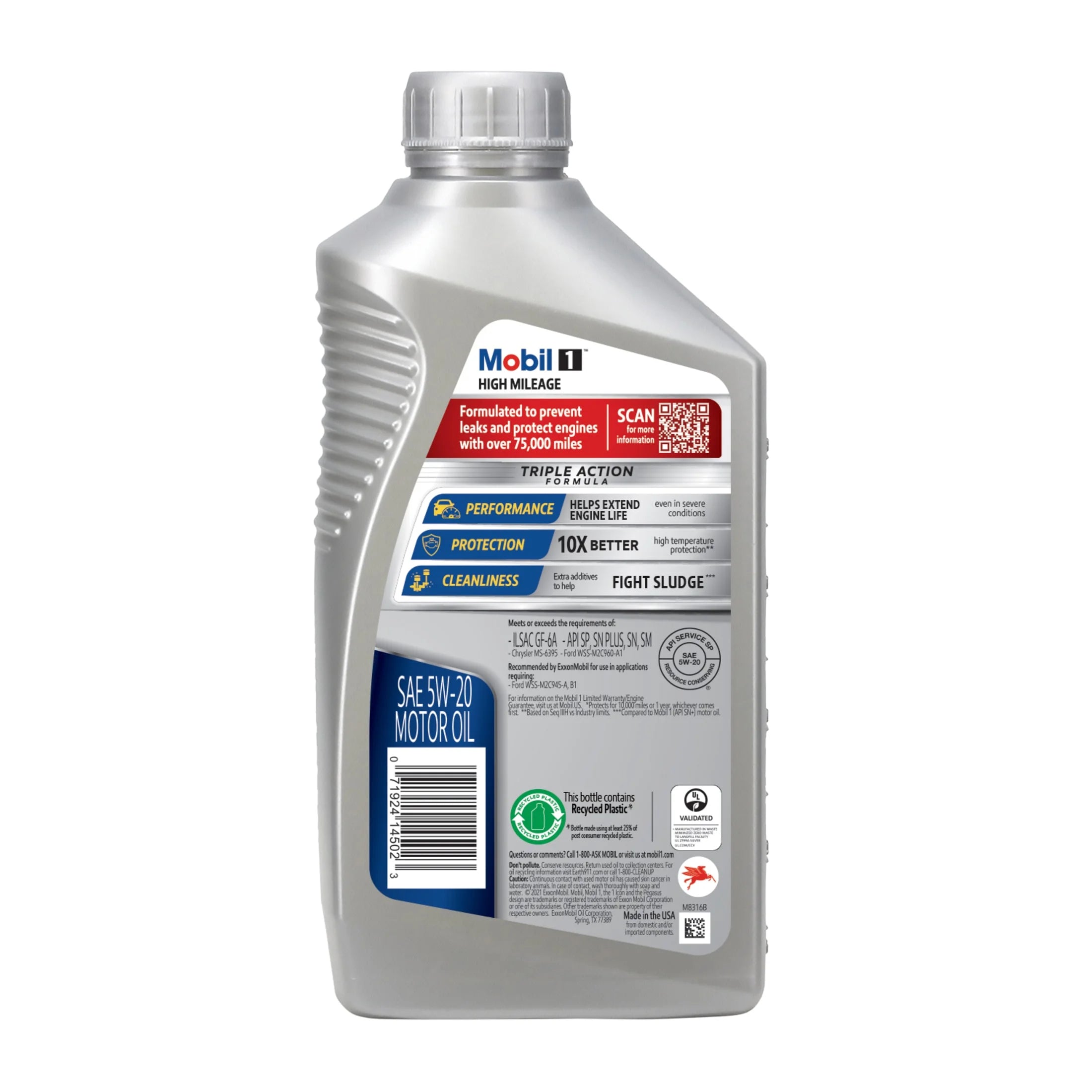 Full Synthetic Motor Oil 5W-20, 1 Quart Q542
