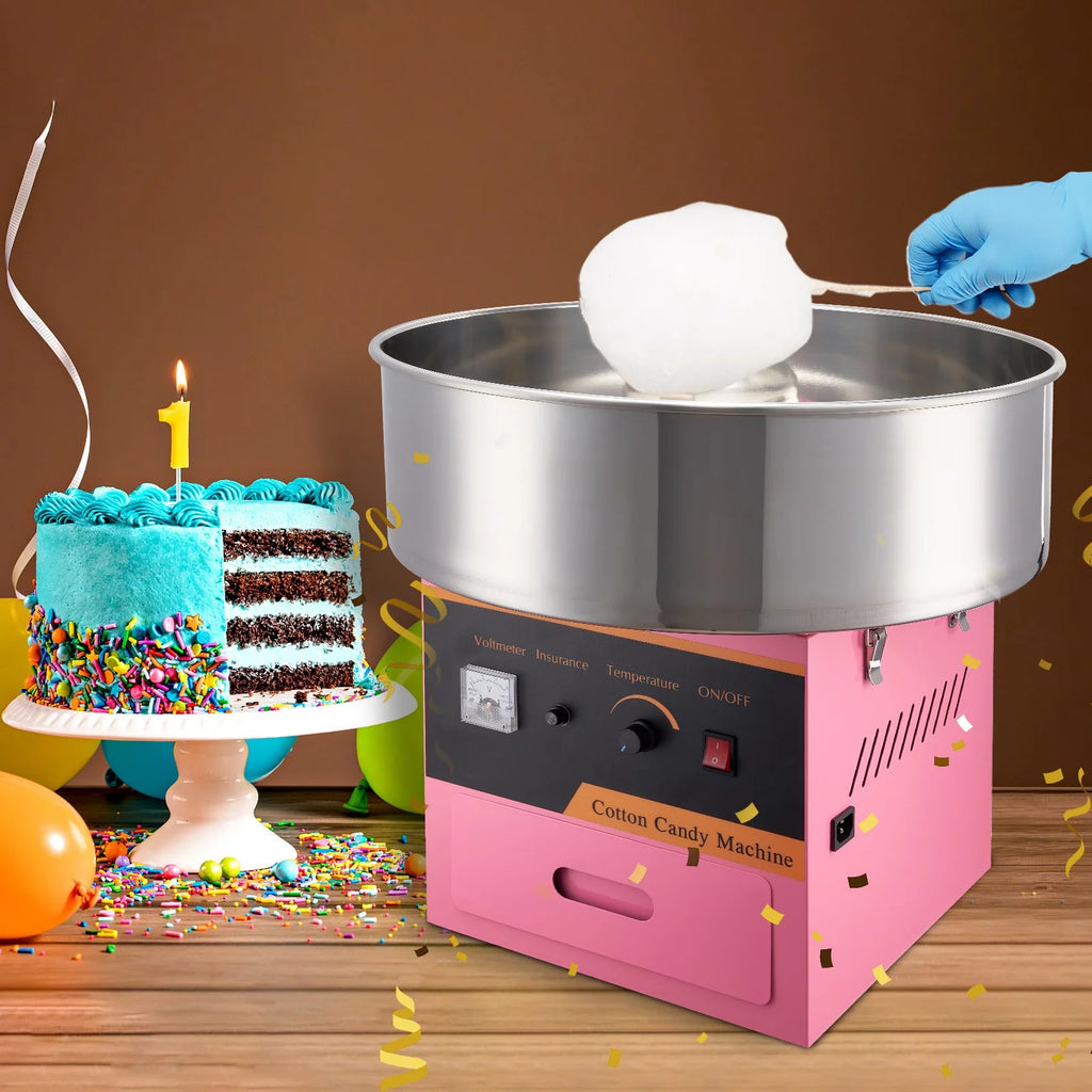 Pink 21 Inch Stainless Steel Cotton Candy Machine V689529