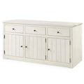White Distressed Wood Buffet Sideboard O856