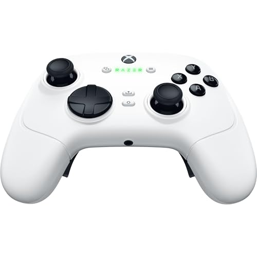 White Wireless Gaming Controller with 6 Remappable Buttons E65177