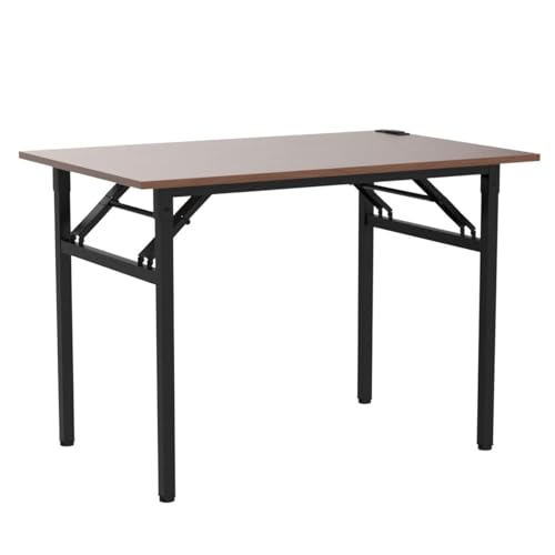 Rustic Brown Folding Desk with USB & Socket 31.5" H69857