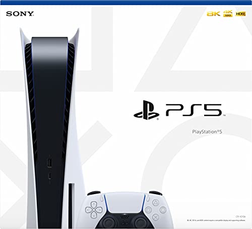Playstation 5 Disc Version Console - Additional Controller, 825GB SSD (Renewed) T245701