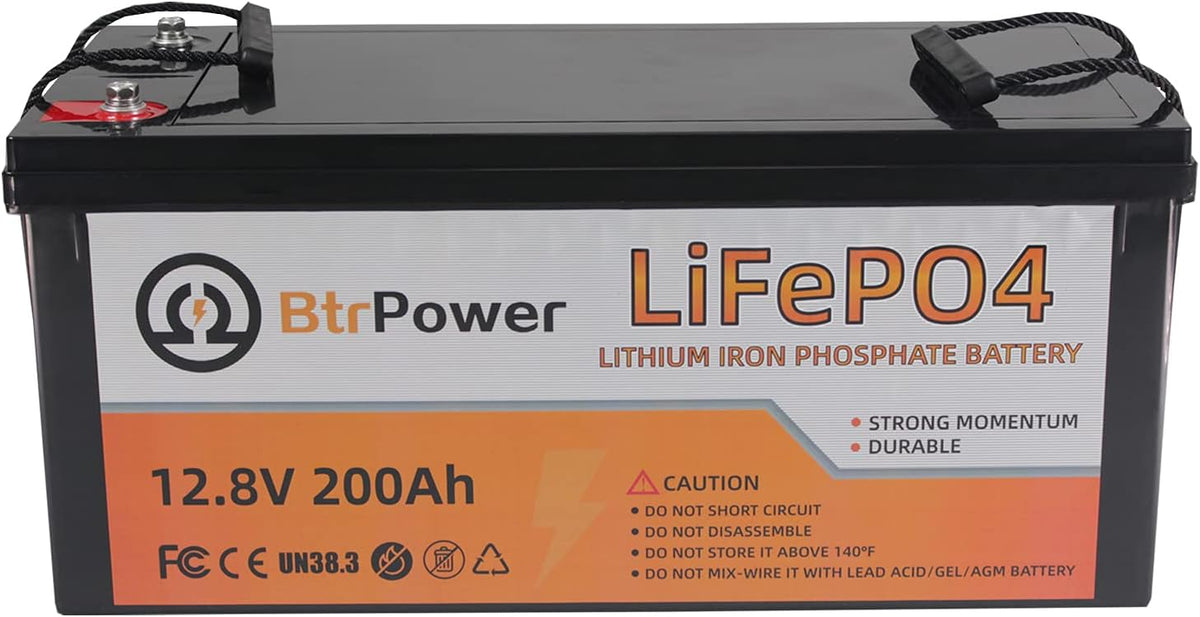 12V 200Ah Deep Cycle LiFePO4 Battery with Built-in 100AH BMS P9005