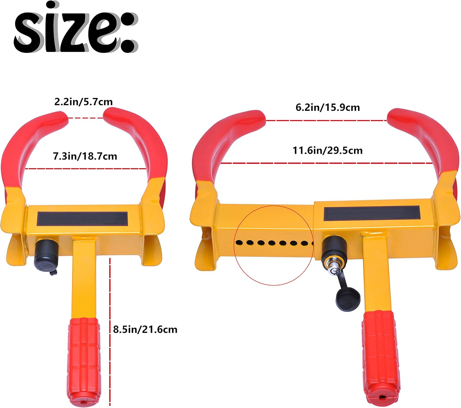 Tire Claw Wheel Lock (2 Pcs) B632