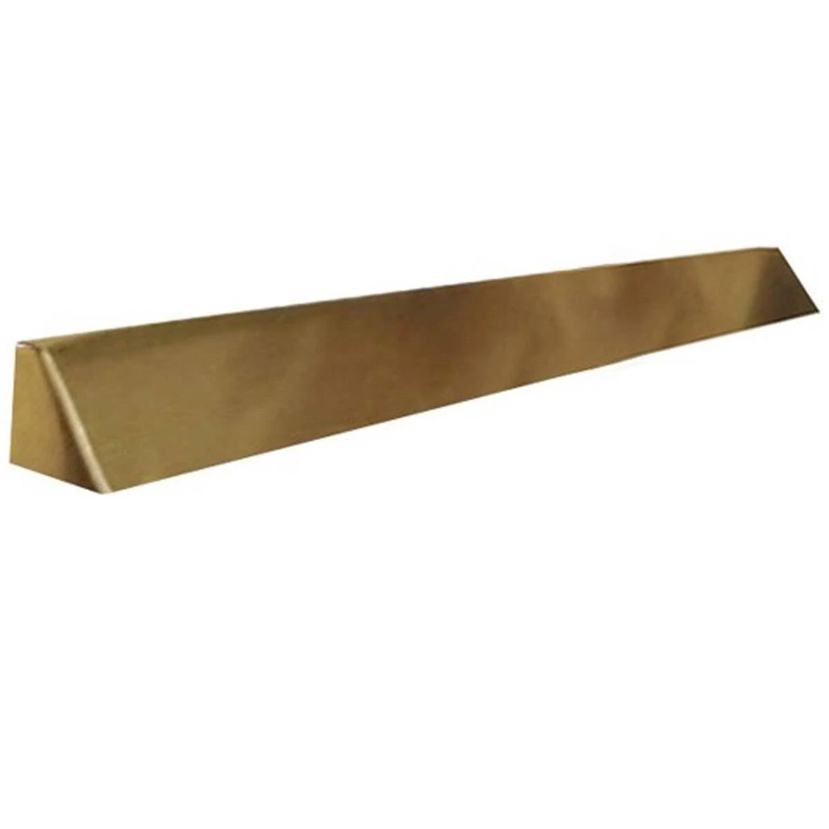 Polished Brass Square End Hood with Lintel Mount U95771