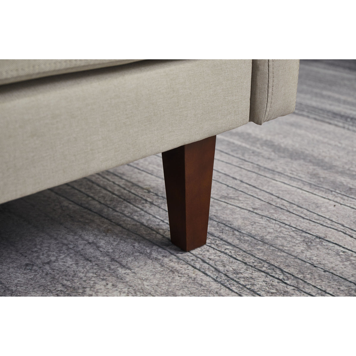 Dark Blue Linen 2 Piece Loveseat and Sofa Set A6432