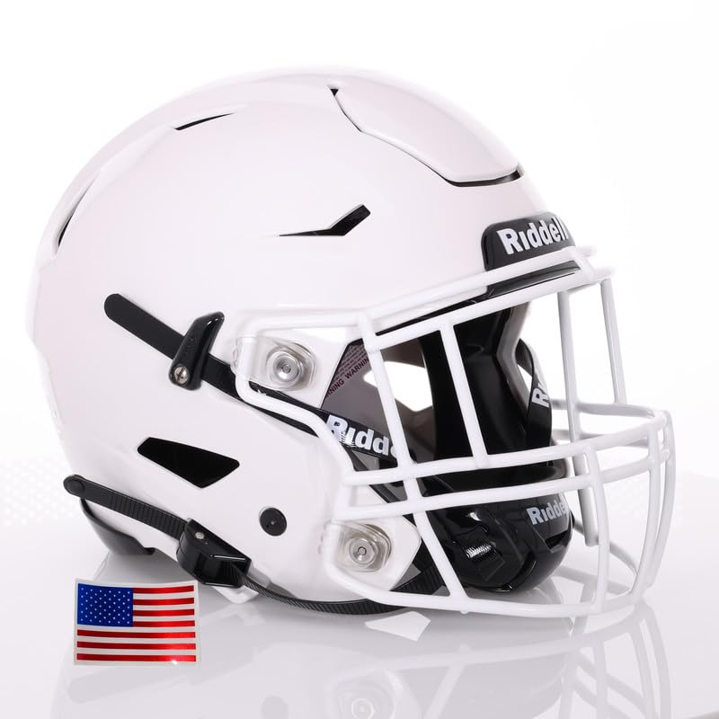 Adult Football Helmet with White Facemask A233