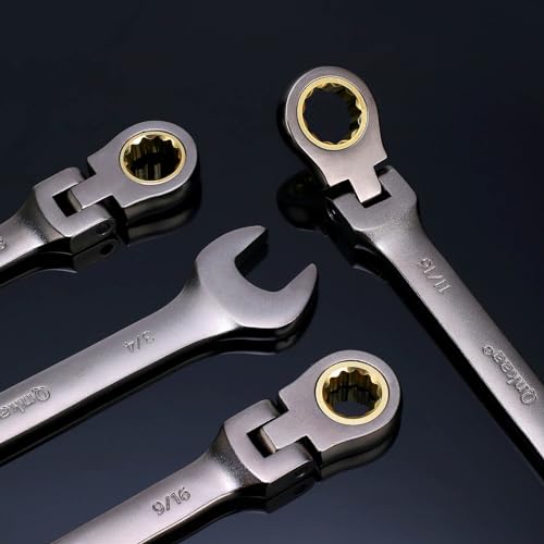 12pcs Flexible Ratchet Wrenches Set SAE 1/4” to 7/8” Y49004