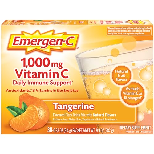 1000mg Vitamin C Powder with Antioxidants, B Vitamins and Electrolytes, Strawberry Kiwi Flavor - 30 Count S1193