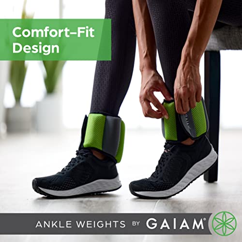 Ankle Weights Strength Training Weight Sets with Adjustable Straps (5lb & 10 Pound Sets) M772