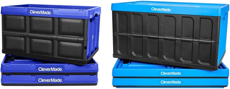 62L Collapsible Storage Bins (3 Pack) with Lids H858