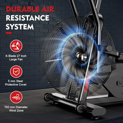 Exercise Bike with Air Resistance Bluetooth Fan Bike A517