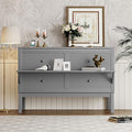 Gray Queen Size Wood Murphy Bed I439