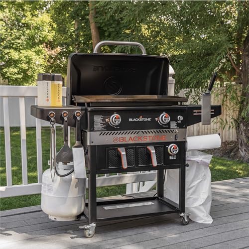 28 inch Black Stainless Steel Gas Griddle with Hood P5841