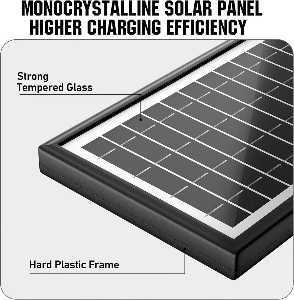 Solar Panel with 7500mA Battery, DC 6V/9V/12V Output P8367