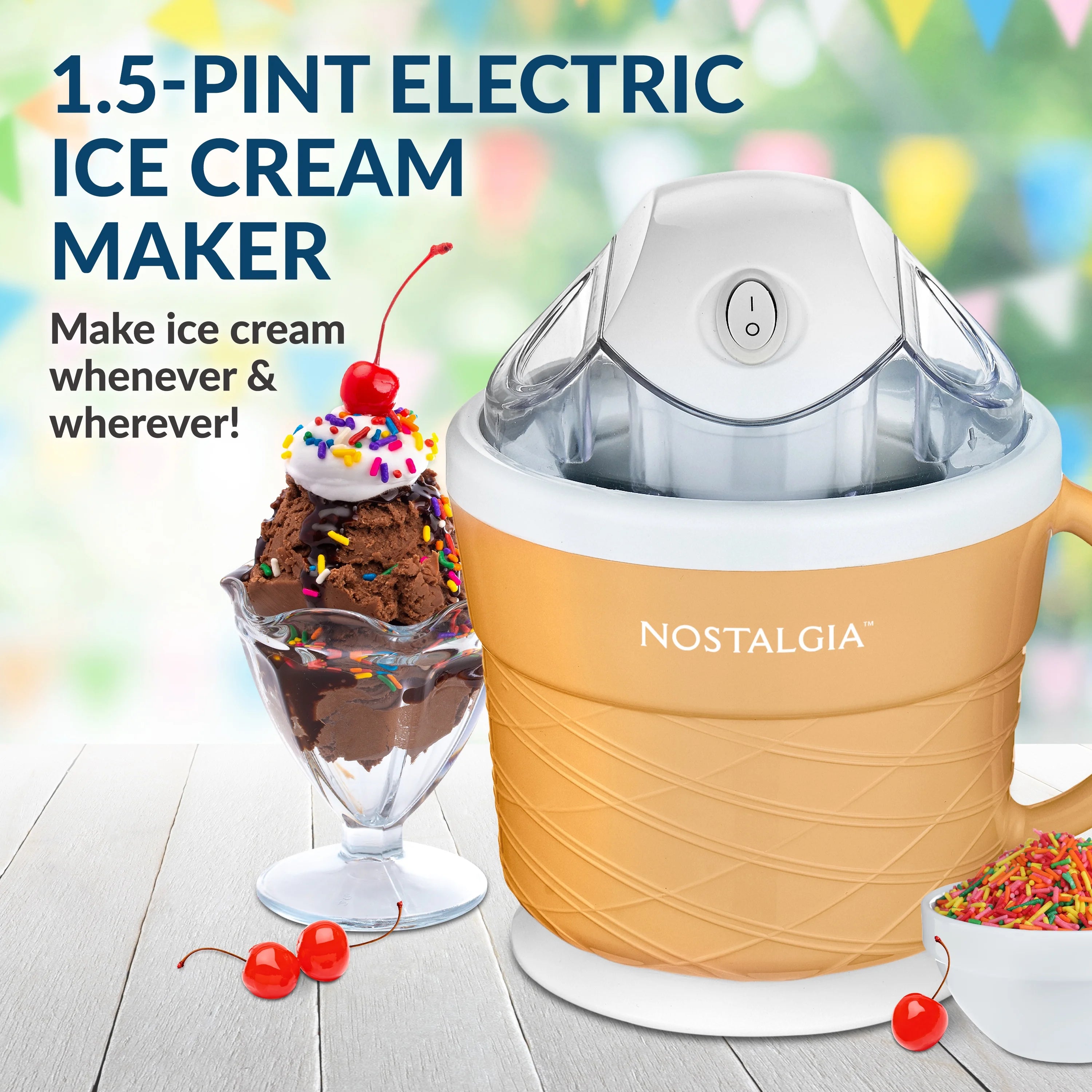 1.5-Pint Electric Ice Cream Maker V200469