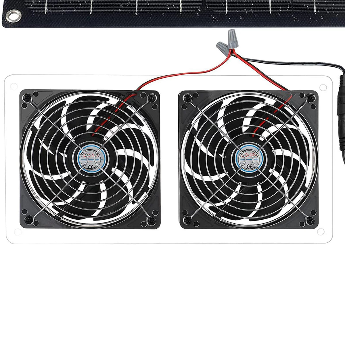 Waterproof Solar Exhaust Fan Extractor Ventilation Portable N482