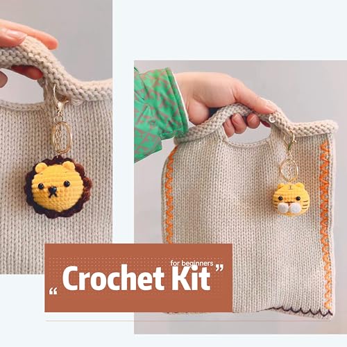 8 Packs Crochet Animal Kit for Beginners B611