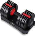 53LB 15 in 1 Adjustable Dumbbell Set with Anti-Slip Handle I85558