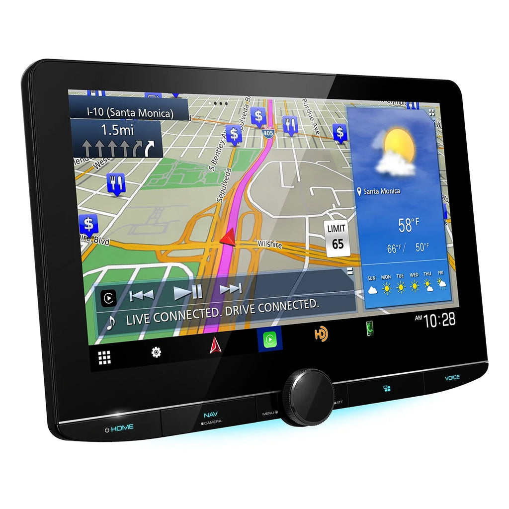 10.1" High Definition Navigation Car Stereo Receiver with Capacitive Touch Panel D676