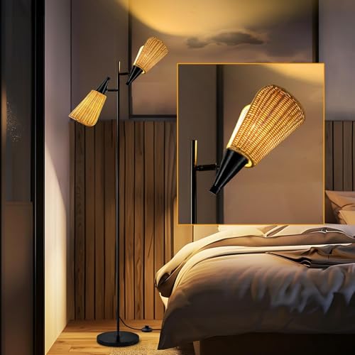 Gold Floor Lamp with Foot Switch Standing Lamp I842