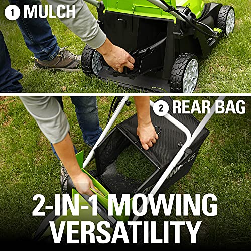 40V 17" Cordless Push Lawn Mower with 4.0Ah Battery and Charger L916