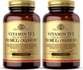 Vitamin D3 Cholecalciferol 250 MCG 10,000 IU 120 Count Pack of 2 U78768