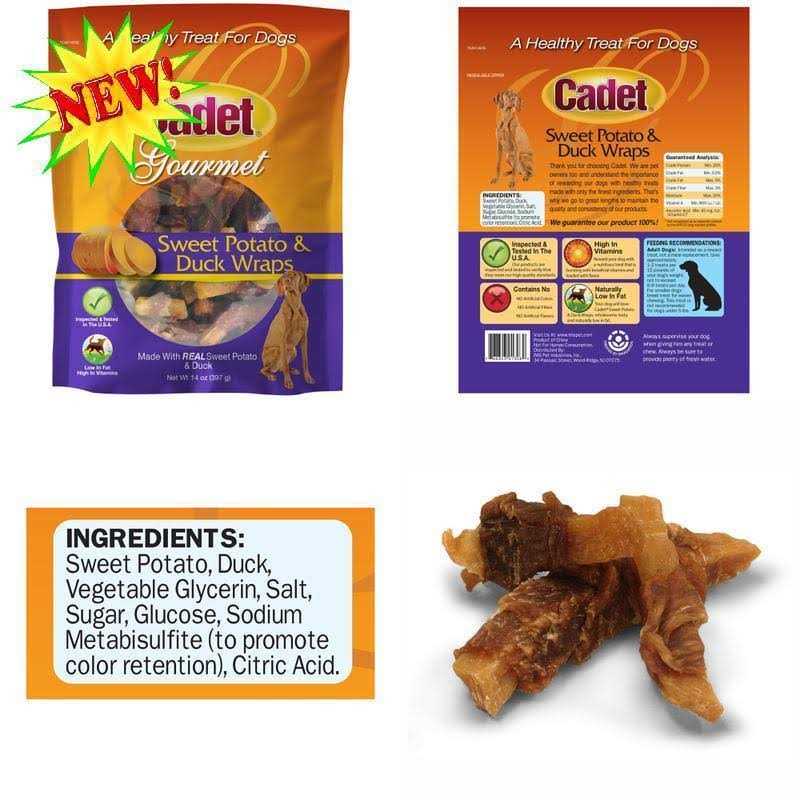 Sweet Potato & Duck Wraps Dog Treats F4609