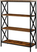 4 Tier Bookcase with Open Shelves F341