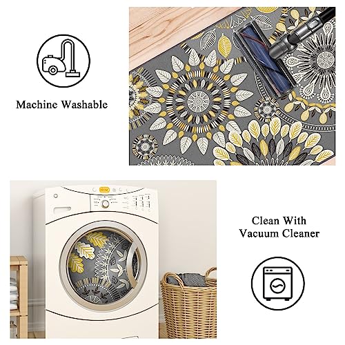 Farmhouse Kitchen Rugs Sets of 3, Non Slip Washable Kitchen Mat R25529