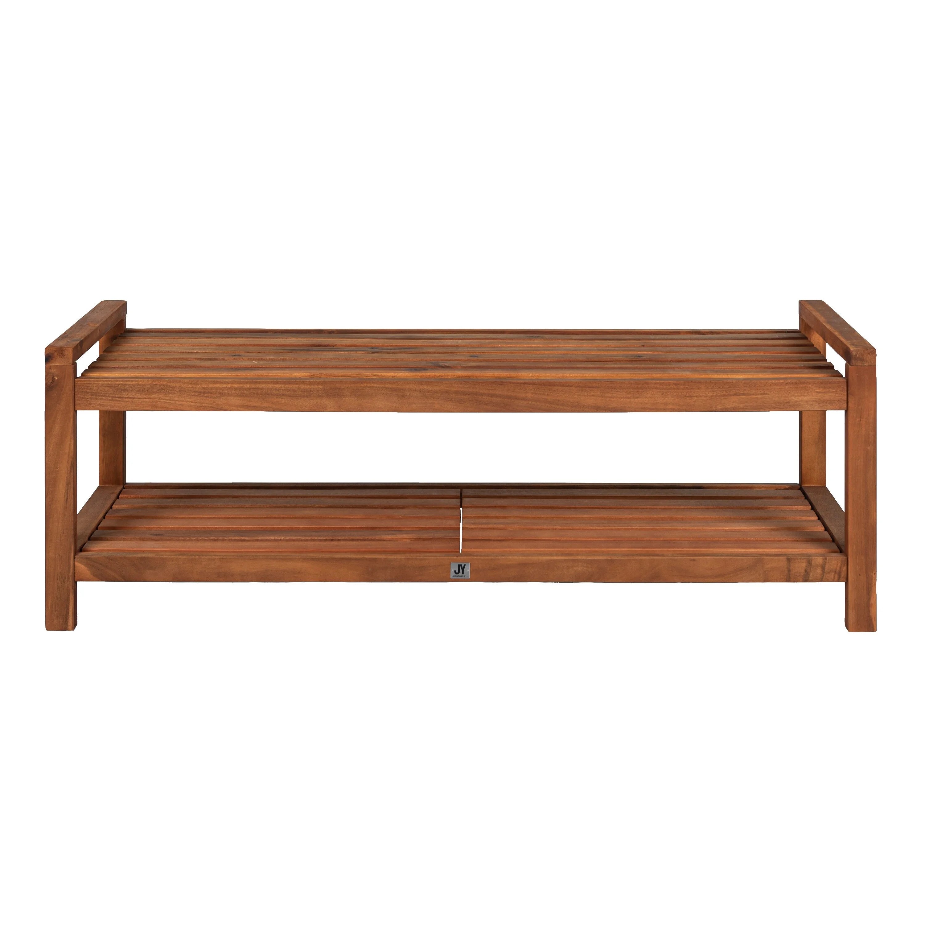 Teak Acacia Wood 3-Seat Outdoor Bench P76856