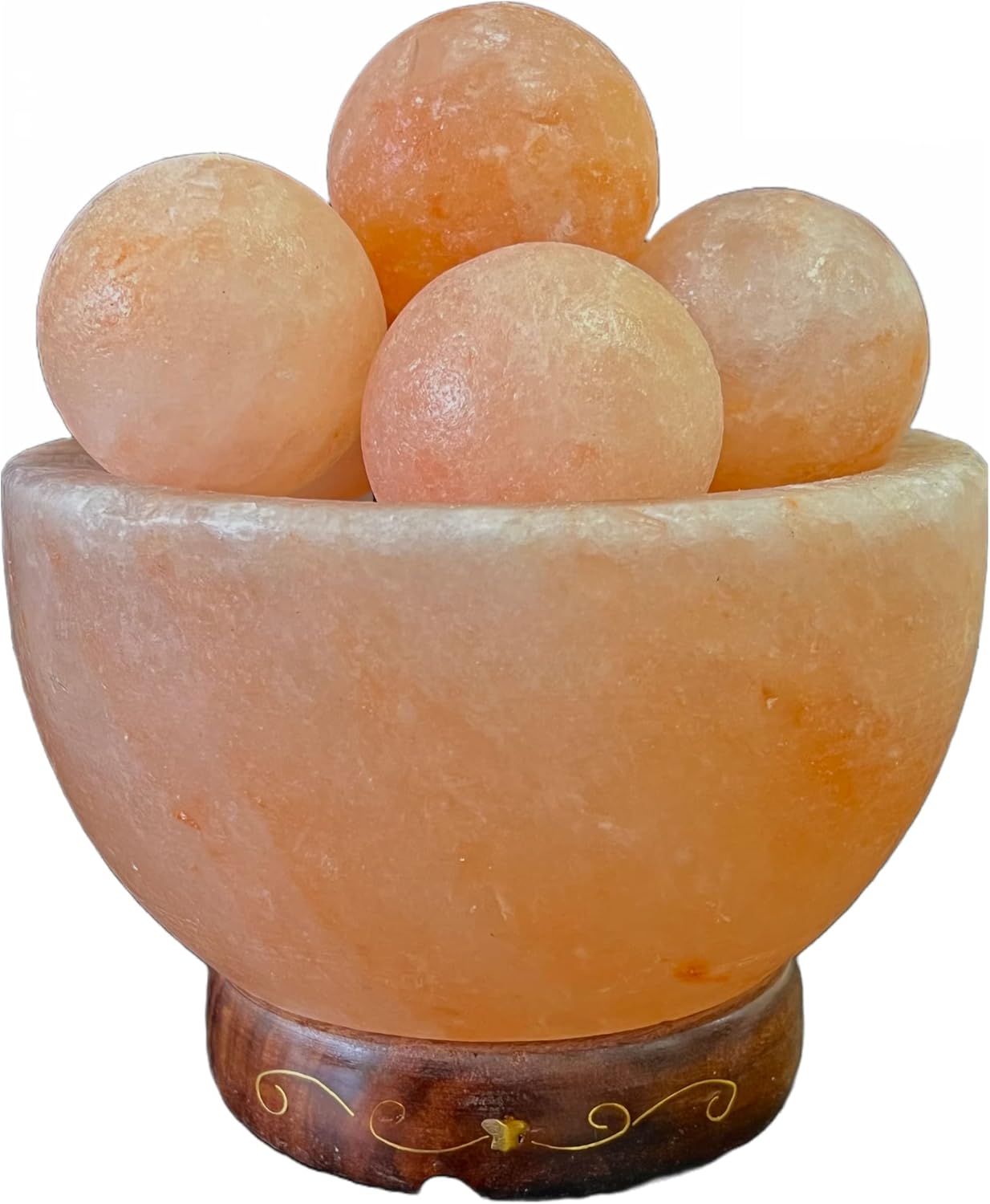 6 inches 8 lbs. Himalayan Salt Lamp with Dimmer Switch and Extra Bulb Q723745