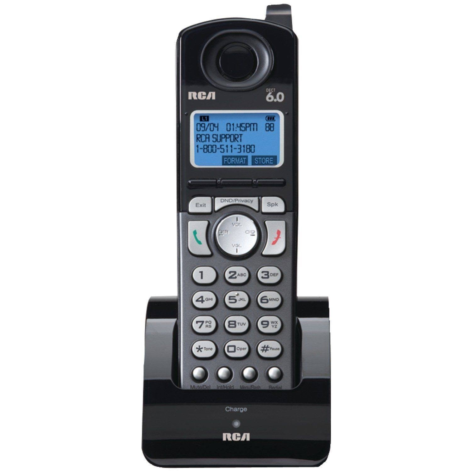 Dect 1-Handset 2-Line Landline Telephone D7184