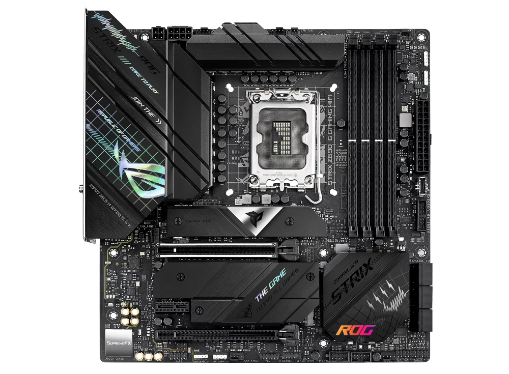 Micro ATX gaming motherboard with WiFi 6E, PCIe 5.0, DDR5, 2.5 Gb LAN, Bluetooth v5.2, Thunderbolt 4, 3x M.2 NVMe SSD B4139