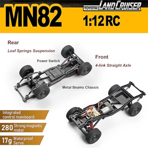 1/12 Scale 4x4 RC Crawler Truck with 2 Batteries S97880