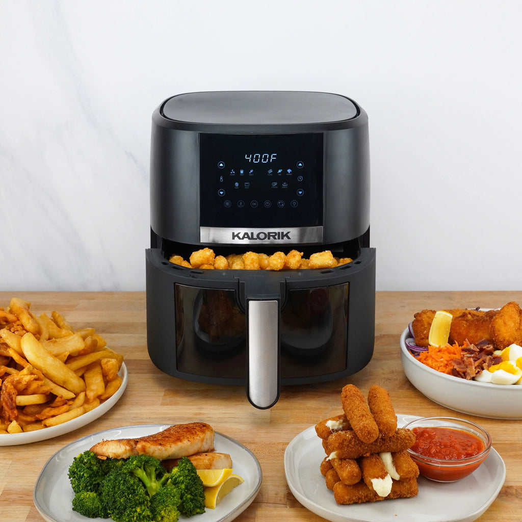 5 Quart Digital Air Fryer with Viewing Window, Black A843881