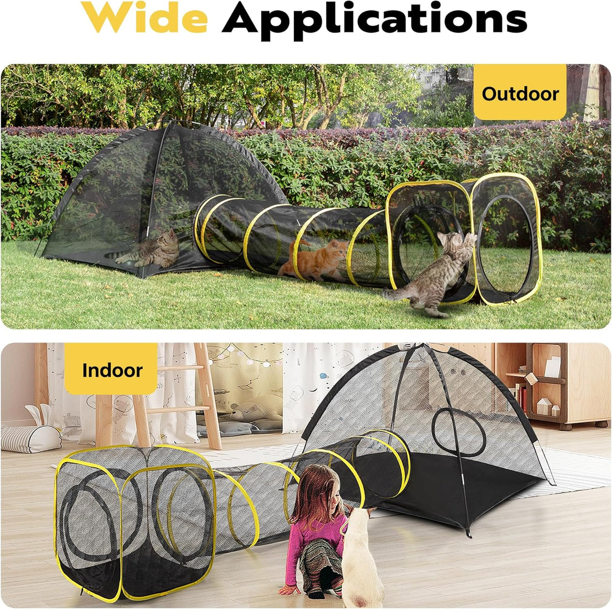 Outdoor Cat Enclosures Portable Catio with Cat Tent P93844