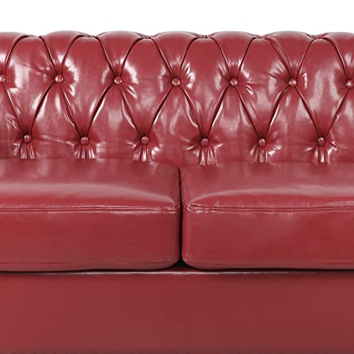 Green Velvet Chesterfield Sofa and Club Chair Set N467041