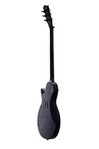 Satin Black Solid Body Electric Guitar with Floyd Rose Tremolo F441825
