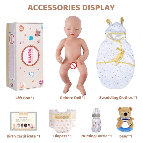 16 Inch Full Platinum Silicone Reborn Baby Doll K19365