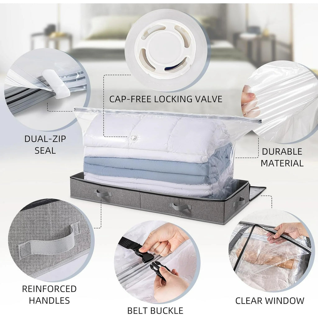 Large Capacity Vacuum Storage Bags, 41 x 17.7 x 6 R7578
