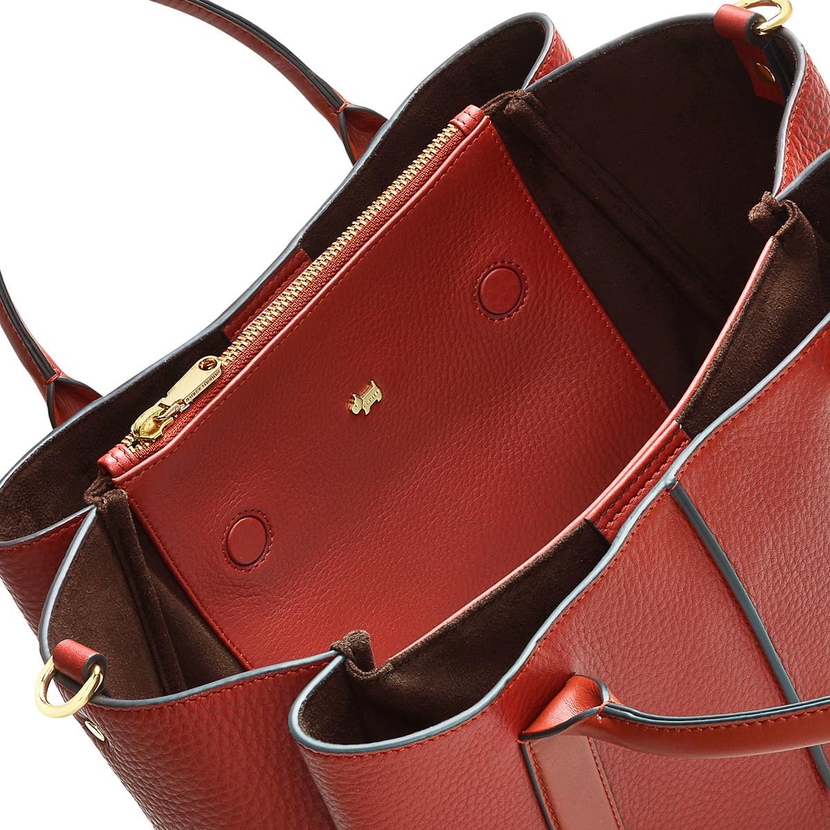 Medium Leather Satchel Bag P410