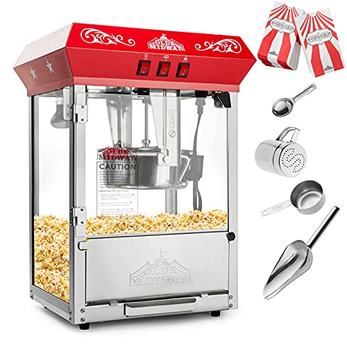 Black 8-Ounce Popcorn Machine L851