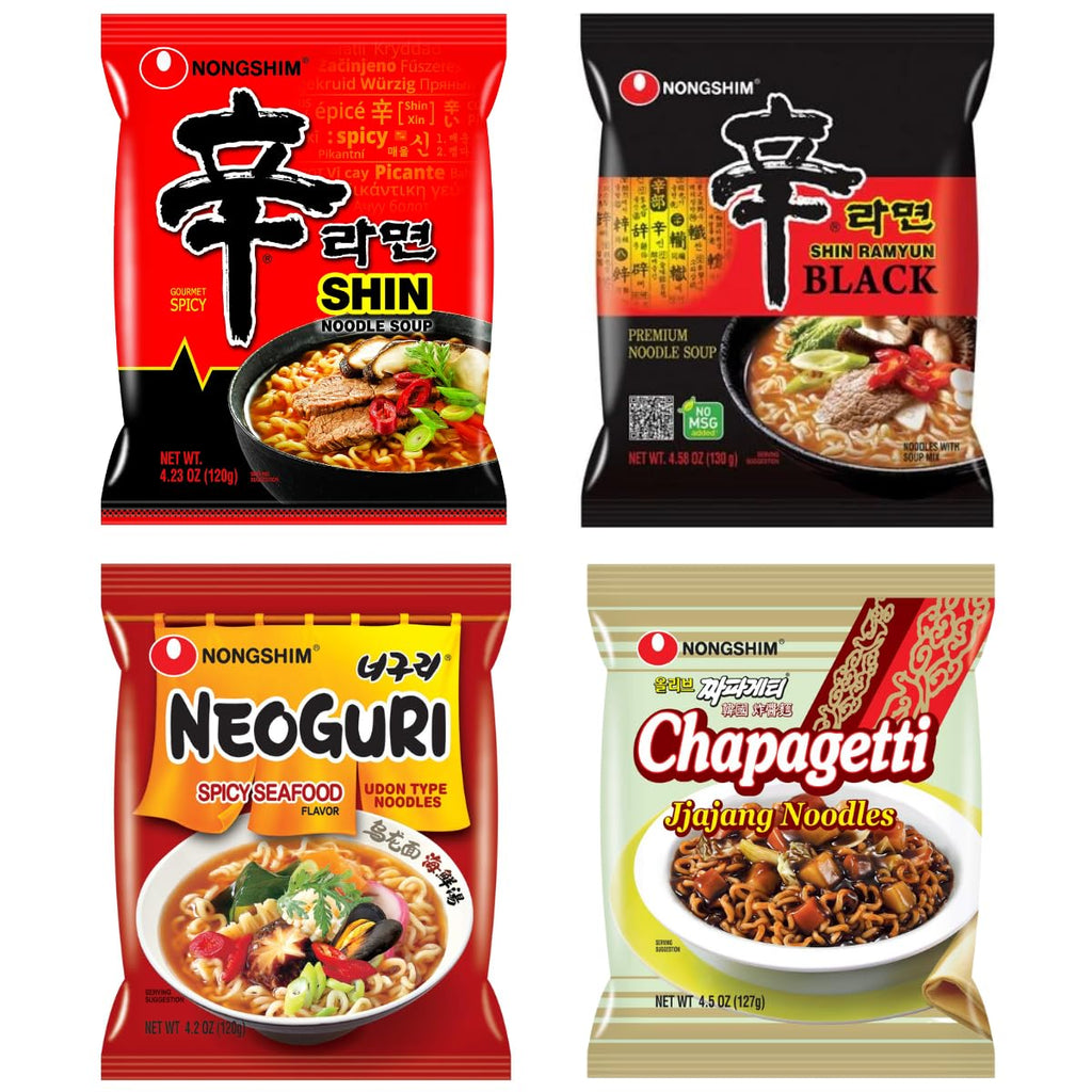 4.5 Ounce Pack of 4 Korean Ramen Variety Pack H562