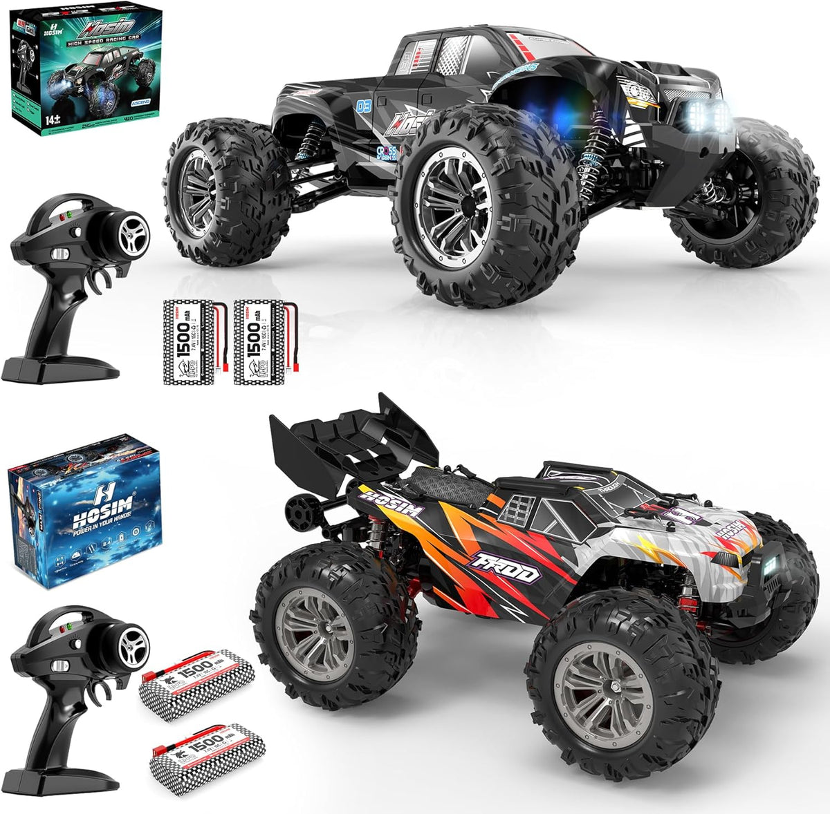 1:10 Scale 48+ KMH Remote Control Car & 1:14 Fast 52+ KMH High Speed RC Truck U760