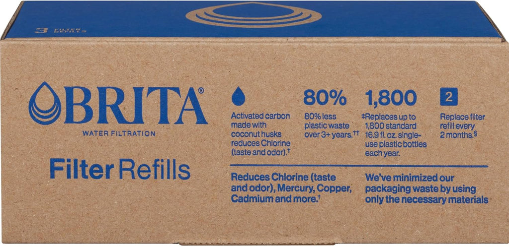 3 Filters BPA-Free Water Filter Refill Packs O731848