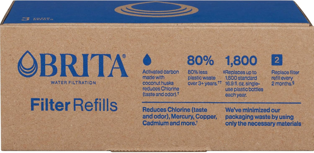 3 Filters BPA-Free Water Filter Refill Packs O731848