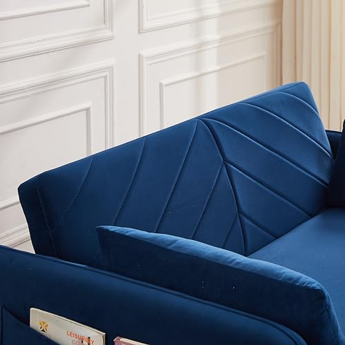 3-in-1 Velvet Sofa with Pullout Bed M408008