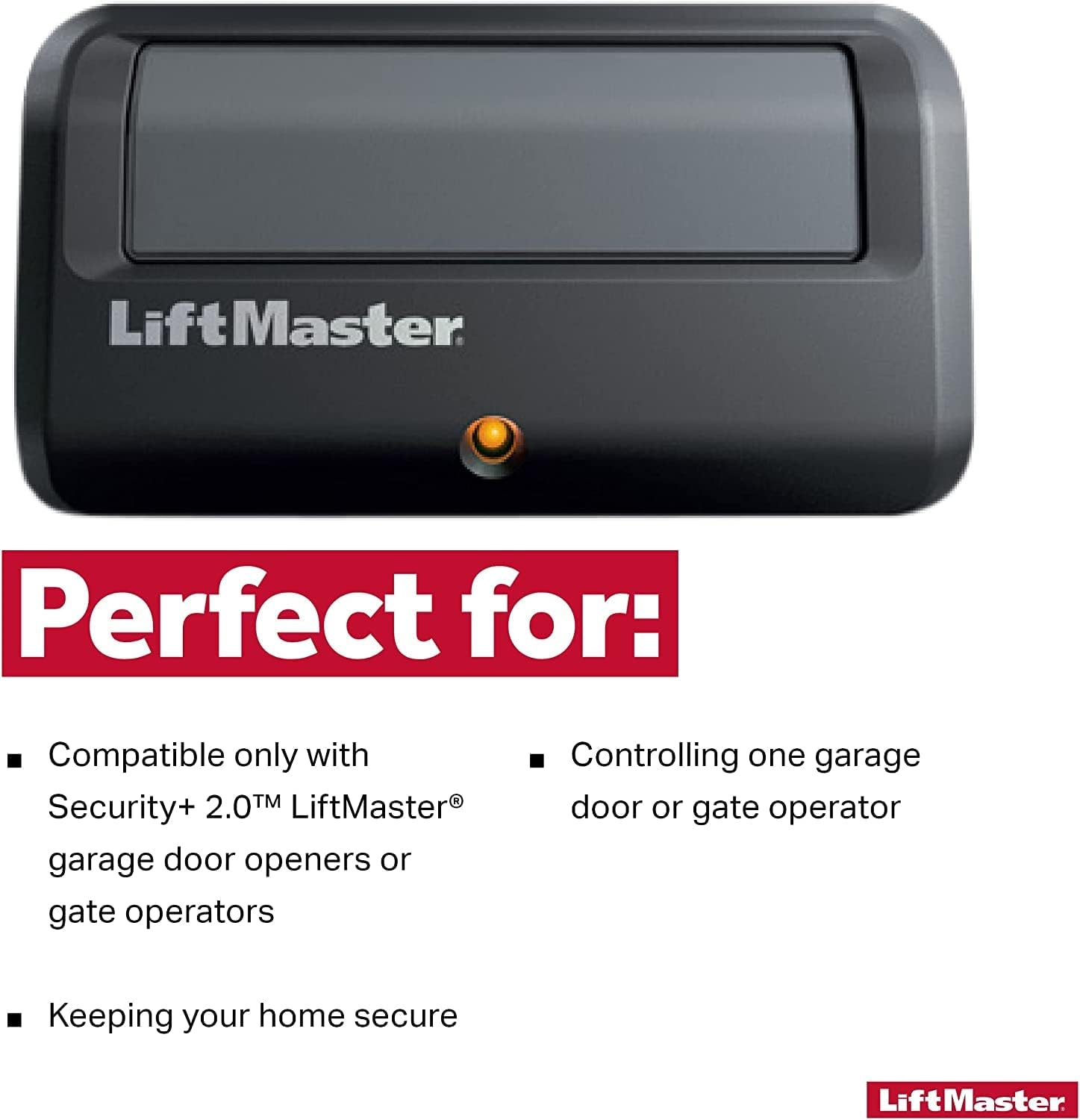 Black 1 Button Garage Door Opener Remote Control G718