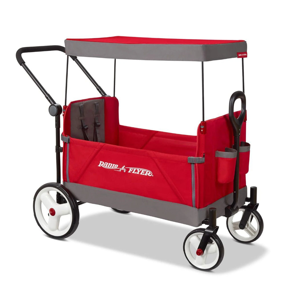 Red/Black Convertible Stroll N Wagon with Pull & Push Handle A971438